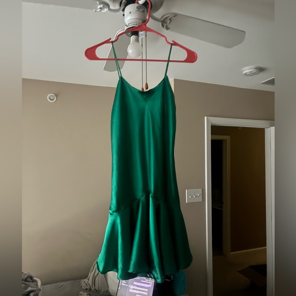 Victoria's Secret Teal Satin Chemise